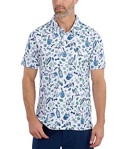 William Murray Salty Raccoon Short Sleeve Polo Shirt