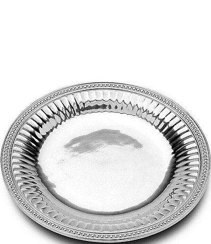 Wilton Armetale Flutes & Pearls Round Serving Tray