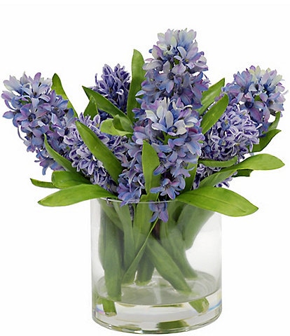 Winward Permanent Botanicals Hyacinth In Glass Vase