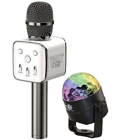 Wireless Express Party 2-Go Karaoke Microphone & Disco Ball Set