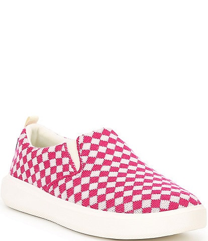 Woolloomooloo Byron Checkered Wool Slip-On Sneakers