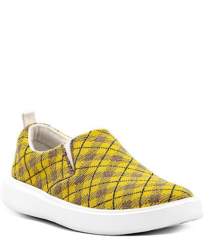 Woolloomooloo Byron Plaid Wool Slip-On Sneakers