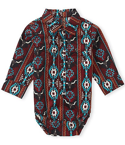 Wrangler Baby Boys Long Sleeve Printed Bodysuit