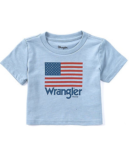 Wrangler® Baby Boys Newborn-24 Months Short Sleeve American Flag T-Shirt