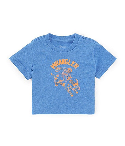 Wrangler® Baby Boys Newborn-24 Months Short Sleeve Cowboy Graphic T-Shirt