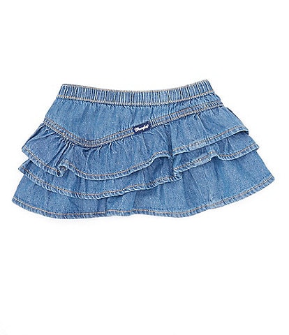 Wrangler® Baby Girls Newborn-24 Months Ruffled Pull-On Denim Skirt
