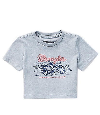 Wrangler® Baby Newborn-24 Months Short Sleeve Racing Horses T-Shirt