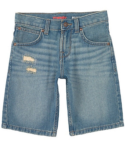 Wrangler® Big Boys 8-20 Relaxed-Fit Distressed Denim Shorts