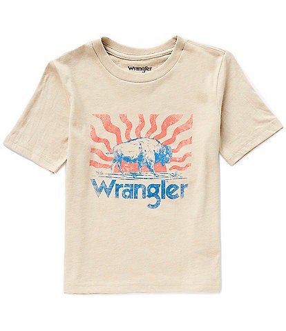 Wrangler® Big Boys 8-20 Short Sleeve Buffalo Graphic T-Shirt