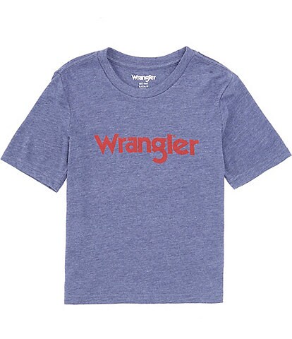 Wrangler® Big Boys 8-20 Short Sleeve Contrasting Logo T-Shirt