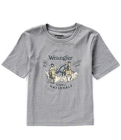 Wrangler® Big Boys 8-20 Short Sleeve Rodeo Roping Graphic T-Shirt