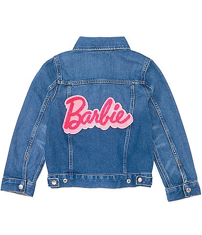 Wrangler® X Barbie™ Big Girls 7-16 Long Sleeve Zip-Up Denim Jacket