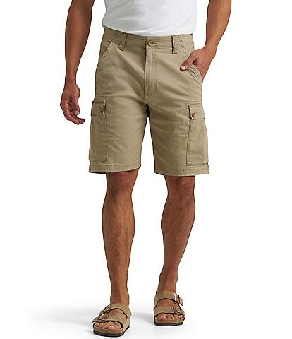 Wrangler® Cargo 10.5#double; Inseam Stretch Ripstop Shorts