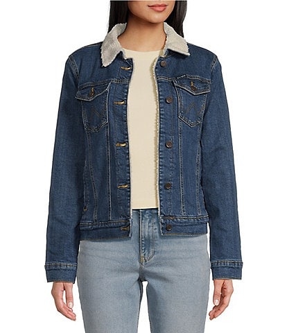 Wrangler® Faux Sherpa Lined Denim Jacket