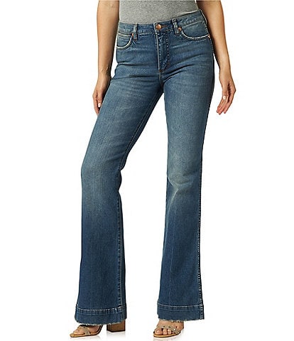 Wrangler® High Rise Trouser Flare Jeans