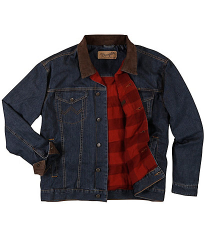 Wrangler® Long Sleeve Blanket Lined Denim Jacket
