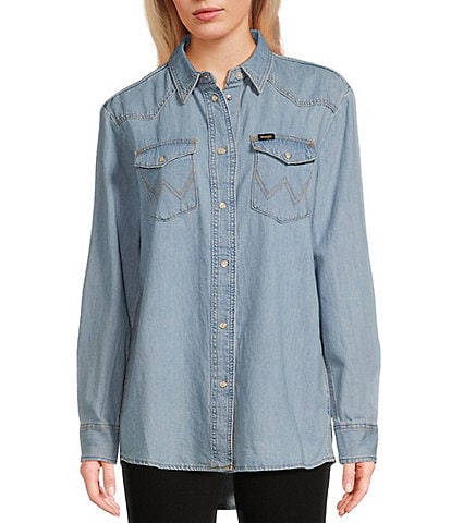 Wrangler® Long Sleeve Western Shirt