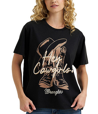Wrangler® Retro® Hey Cowgirl Short Sleeve T-Shirt