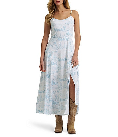 Wrangler® Retro® Printed Sleeveless Midi Dress
