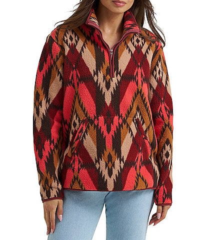 Wrangler® Retro® Vintage Printed Long Sleeve Pullover