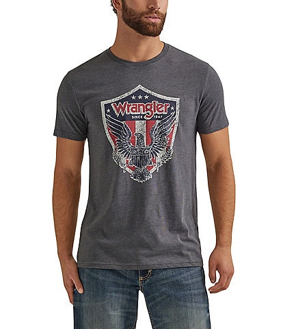 Wrangler® Short Sleeve Shield Eagle Graphic T-Shirt