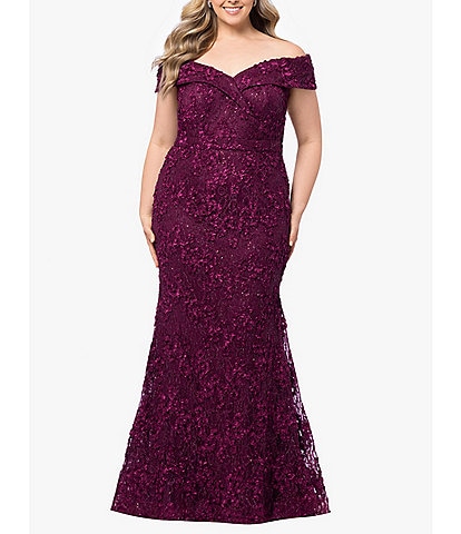 Dillards plus size long dresses best sale