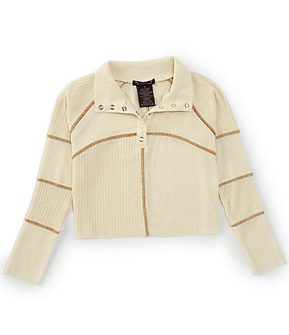 Xtraordinary Big Girls 7-16 Long-Sleeve Henley Pullover