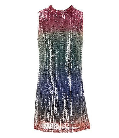 Xtraordinary Big Girls 7-16 Ombre Sequin-Embellished Shift Dress