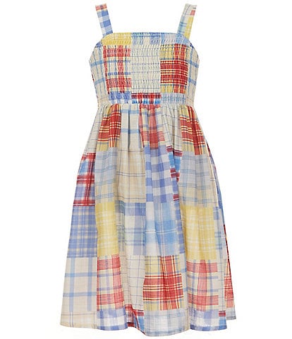 Xtraordinary Big Girls 7-16 Sleeveless Mixed-Plaid A-Line Dress