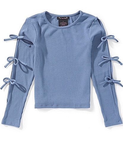 Xtraordinary Big Girls Bow Long Sleeve Top