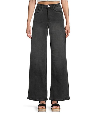 YMI Jeanswear Bella High Rise Wide Leg Denim Jeans