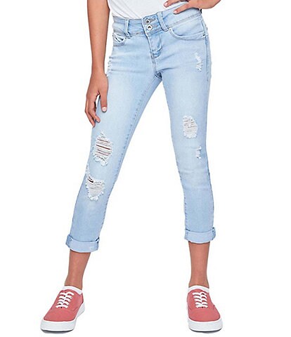 YMI Jeanswear Big Girls 7-14 WannaBettaFit Double-Cuffed Skinny Jeans