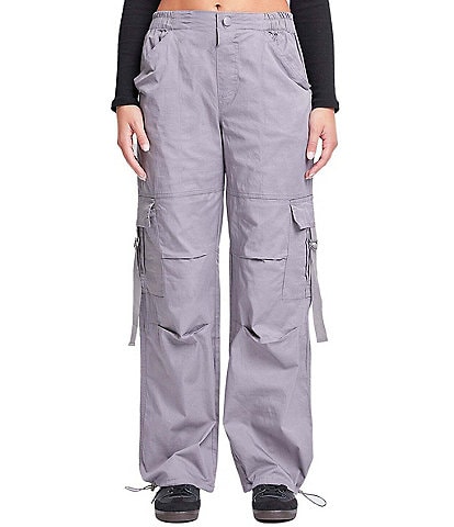 YMI Jeanswear High Rise Drawstring Hem Relaxed Cargo Pants