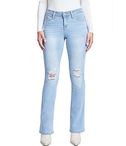 YMI Jeanswear Mid Rise Flared Jeans