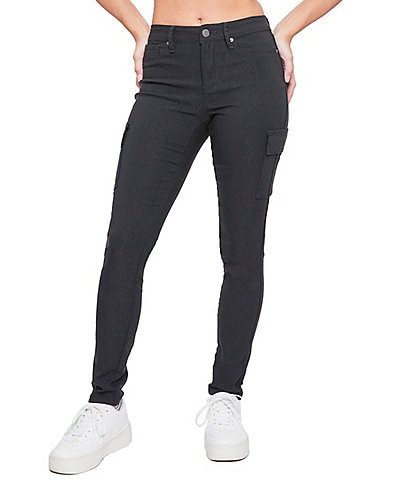 YMI Jeanswear Mid Rise Hyperstretch Skinny Cargo Jeans