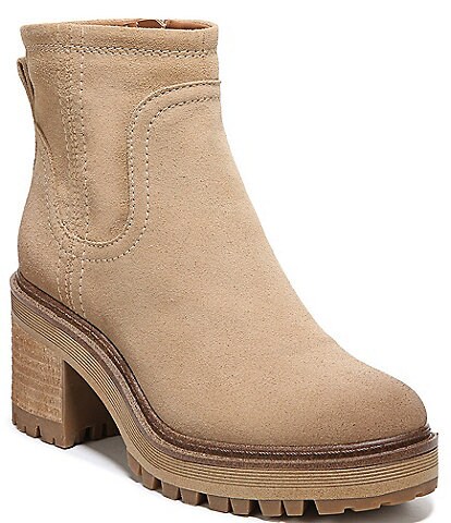 nude heel booties