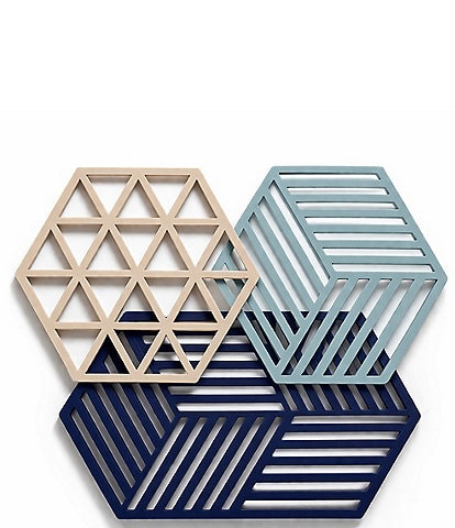Zone Denmark Hexagon & Triangle Mixed Trivets, Set of 3