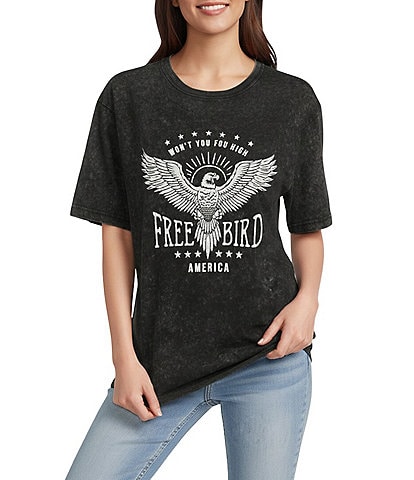 Zutter Short Sleeve Free Bird Western Tee Shirt