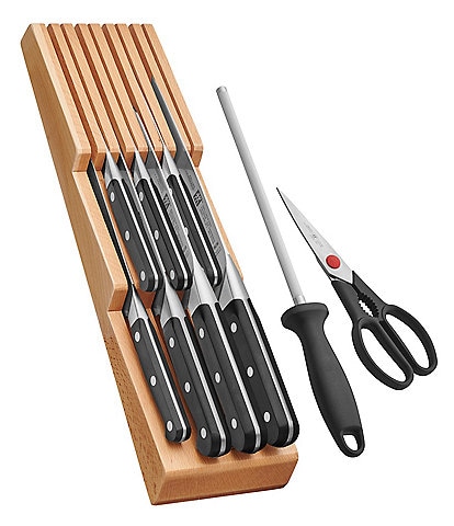 Zwilling J.A. Henckels Pro 10 Piece Knife Block Set with In-Drawer Knife Tray