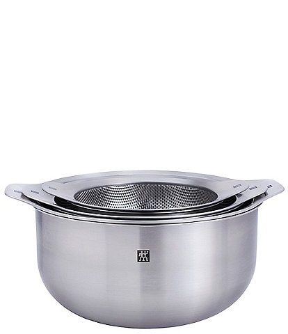 Zwilling Prep 6-Piece Nesting Bowl And Strainer Set