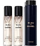 CHANEL BLEU DE CHANEL parfum twist and spray 3 x 0.7 oz.