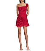 glitter one shoulder sheer mesh ruched party dress Women's Spring Summer Party Sequin Mesh Sheer Sleeve Metalli Negative Apparel
