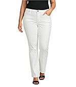 calvin klein curvy fit dress pants Calvin Klein Curvy Fit Roomy Hip Straight Leg Trouser Pants, Womens, 8, Charcoal
