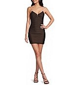 midnight doll strapless removable strap tube bodycon homecoming dress reviews Dress, Womens, XL, Chocolate Gingham Trim