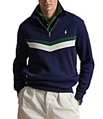 Polo Ralph Lauren Big & Tall Piece-Striped Double-Knit Track