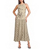 topshop halter mini trapeze dress in mono stripe Topshop - Mini Dress - Women - Cotton - 8 US