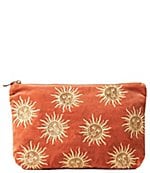 Elizabeth Scarlett Starfish Garden Velvet Everyday Pouch Bag
