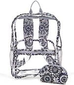 Vera bradley on sale backpack clear