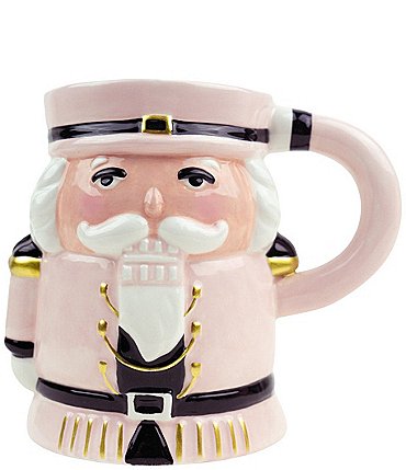 Image of 8 Oak Lane Pink Nutcracker Novelty Coffee Mug, Set of 4