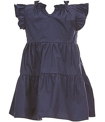 Image of A Loves A Little Girls Ruffle Short Sleeve A-Line Tiered Dress
